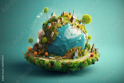 digital art mr planet design globe mr planet world concept art