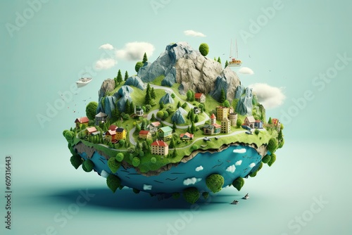 digital art mr planet design globe mr planet world concept art