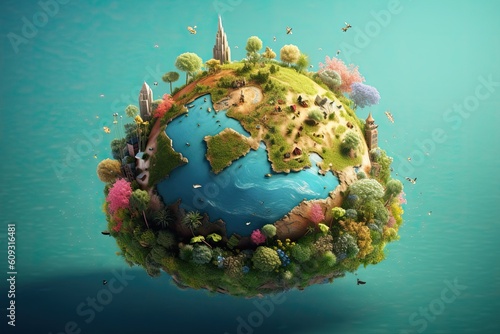 digital art mr planet design globe mr planet world concept art