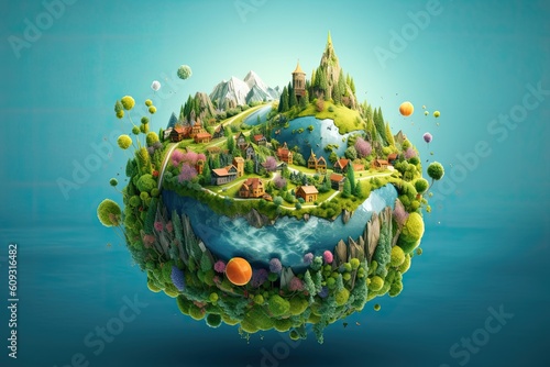 digital art mr planet design globe mr planet world concept art