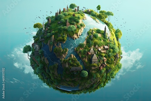 digital art mr planet design globe mr planet world concept art