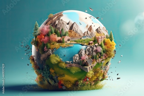 digital art mr planet design globe mr planet world concept art