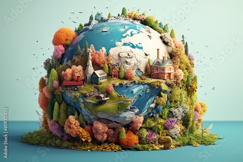 digital art mr planet design globe mr planet world concept art
