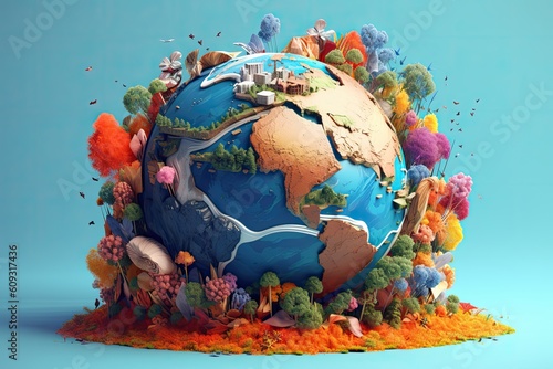 digital art mr planet design globe mr planet world concept art