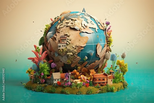 digital art mr planet design globe mr planet world concept art