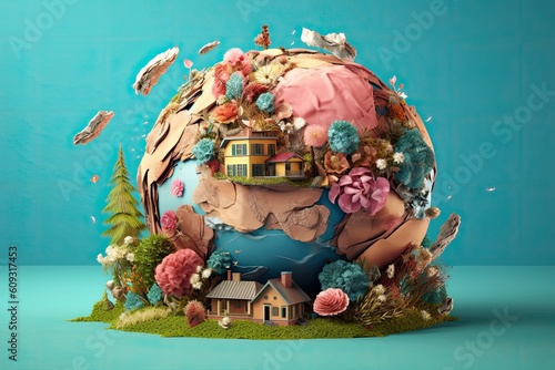 digital art mr planet design globe mr planet world concept art