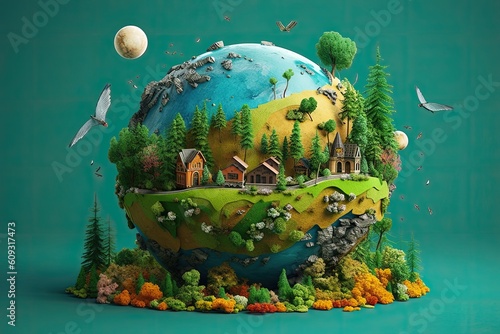 digital art mr planet design globe mr planet world concept art