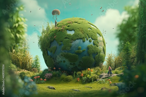 digital art mr planet design globe mr planet world concept art