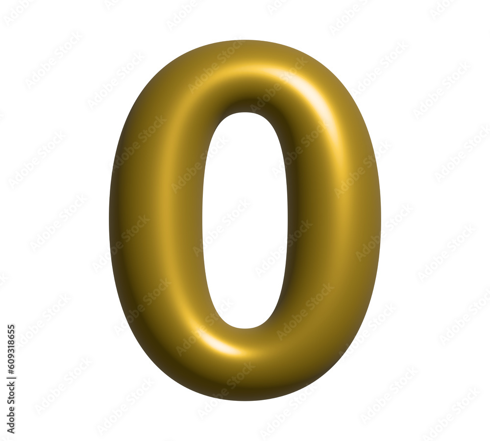 gold Balloon Numbers (Rendering), isolated on a white background gold Balloon Numbers (Rendering), isolated on a white background