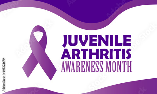 vector illustration of juvenile arthritis awareness month celebrate in july every year concept poster design