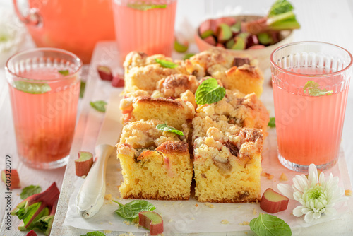 Yummy and sweet rhubarb yea...