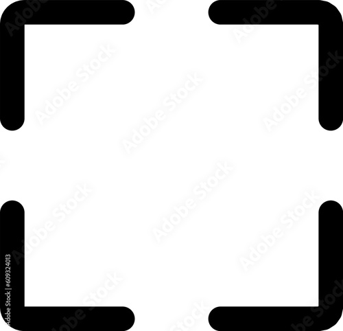Page Controller Fit Screen Related Simple Vector Line Icon. Editable stroke 48 pixels