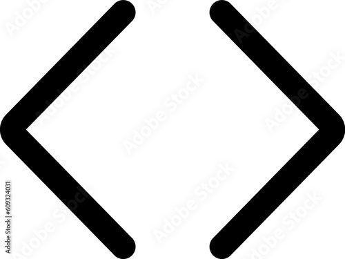 Page Controller Button Scroll Right Left Related Simple Vector Line Icon. Editable stroke 48 pixels