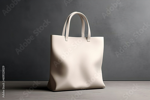 Blank Canvas Tote Bag Mockup Versatile and Stylish Shopping Companion. created with Generative AI