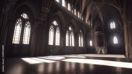 Digital Gothic Castle Backdrop