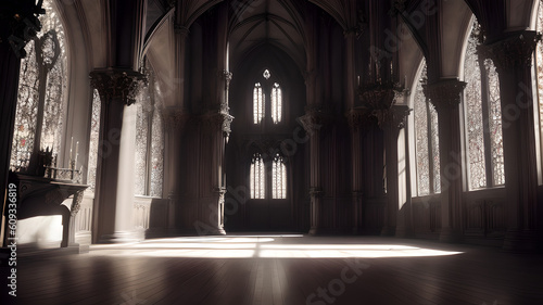 Digital Gothic Castle Backdrop