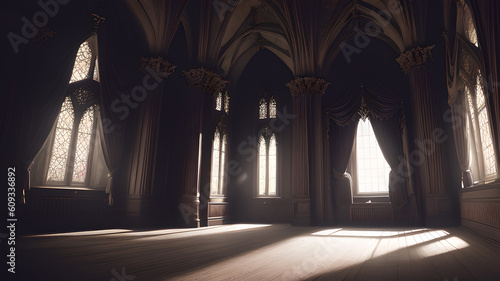 Digital Gothic Castle Backdrop