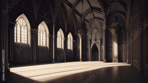 Digital Gothic Castle Backdrop