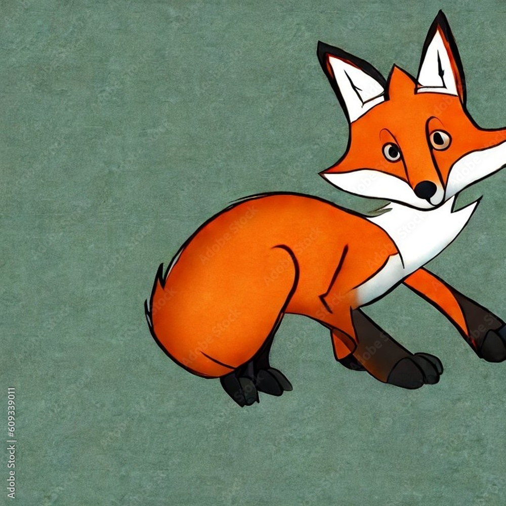 Obraz premium red fox vulpes