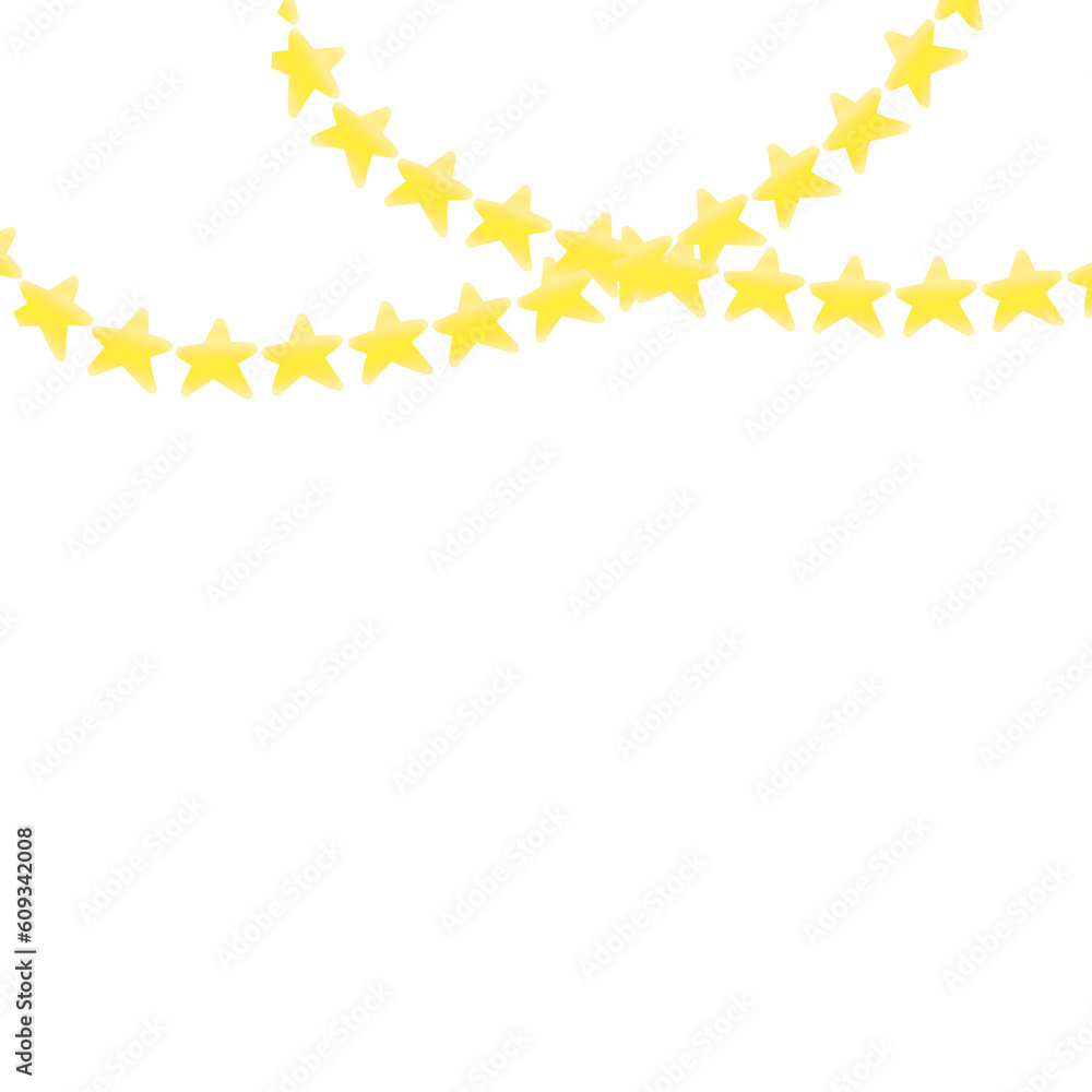 Obraz premium Cute decorative star line