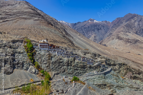 Diskit Monastery, Deskit Gompa, Diskit Gompa is the oldest and largest Buddhist monastery in Diskit, in the Nubra Valley in the Leh district of Ladakh, India, photo