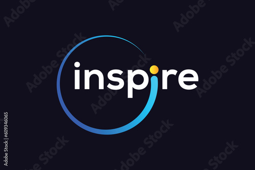 Obraz na płótnie Colorful inspire logo design template w salonie