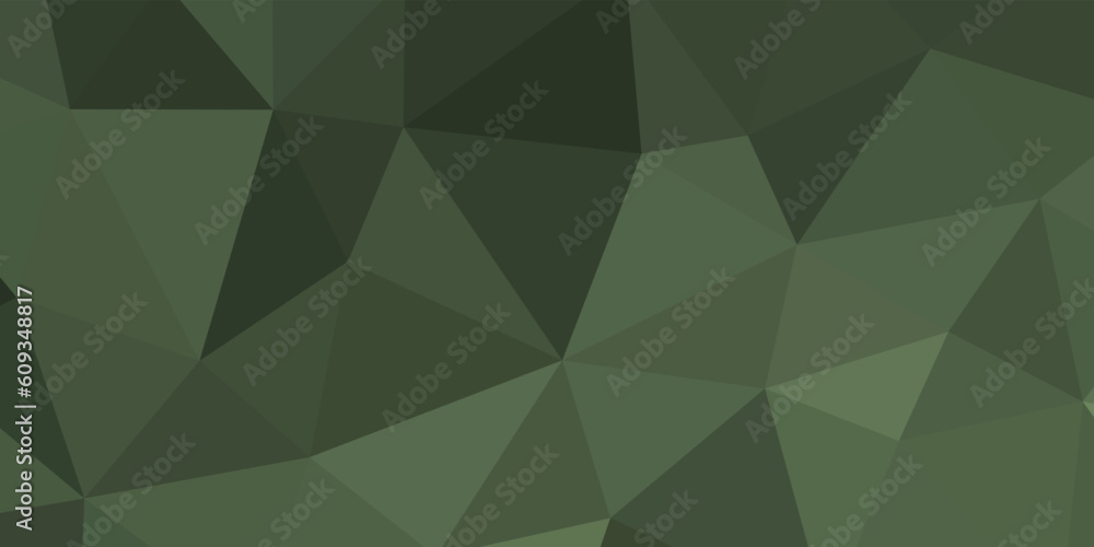 abstract army green geometric background with triangles