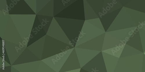 abstract army green geometric background with triangles