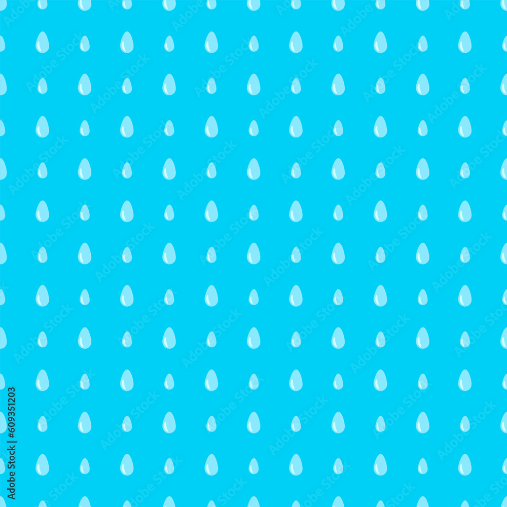 Rain pattern. Vector illustration raindrops randomly placed on an azure background. Rain pattern. Vector illustration raindrops randomly placed on an azure background.
