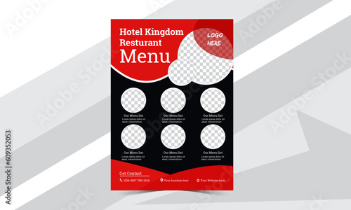 Fast food restaurant menu social media marketing web banner template design. Pizza, burger & healthy food business online promotion flyer with abstract background, logo & icon. Sale cove .popular food