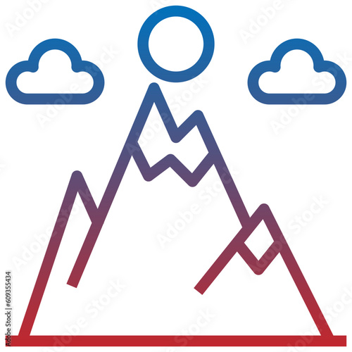 altitude line icon,linear,outline,graphic,illustration