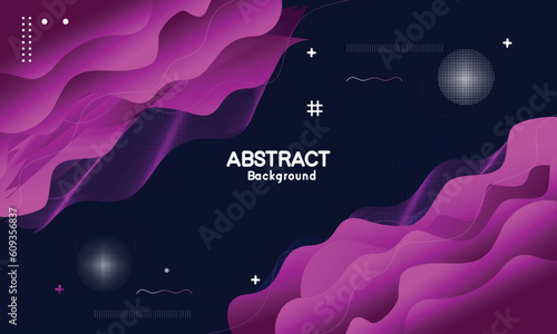 Colorful gradient shapes background