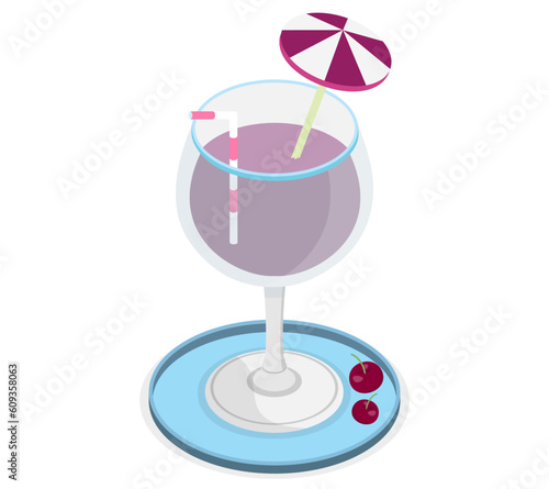 cocktail juice glass icon