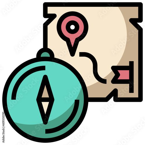 navigate line icon,linear,outline,graphic,illustration