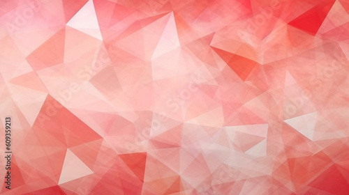 Triangular design with gradient background  pale red