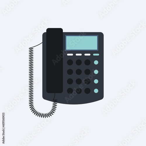 Landline desk phone digital display screen