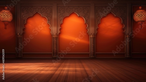 Opulent Indian Classic Luxury Wall Backdrop photo