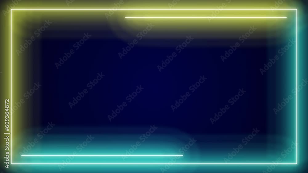 Animated neon glowing frame background. Colorful laser show aseamless loop 4K border. Futuristic light effect isolated on black. VJ backdrop for club, show, music video, and presentation. 3D animation Animated neon glowing frame background. Colorful laser show aseamless loop 4K border. Futuristic light effect isolated on black. VJ backdrop for club, show, music video, and presentation. 3D animation