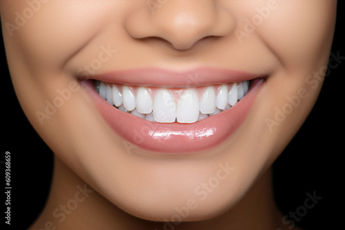 close up of a person with a smile, created with generative AI