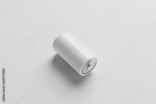blank Type C or Type D Battery Mockup