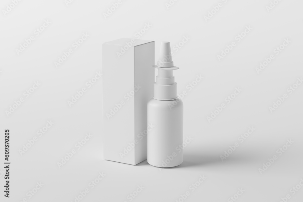 blank nasal spray bottle packaging mockup blank nasal spray bottle packaging mockup