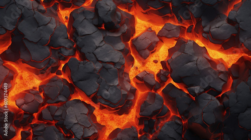 Lava in the rocks Texture Background  photo