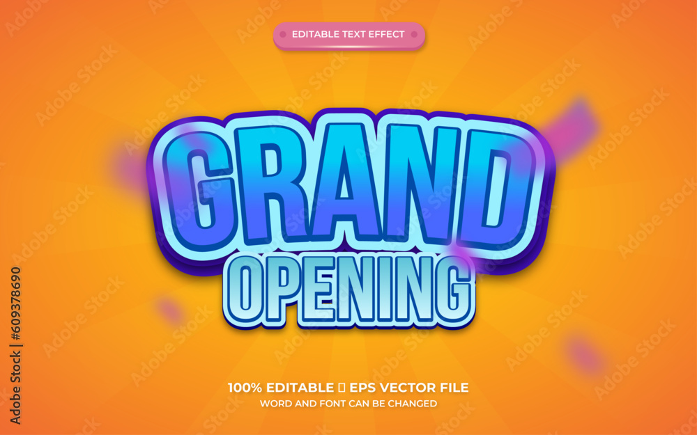 special text effect grand opening special text effect grand opening