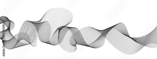 Abstract wavy grey blend technology liens background. Digital frequency track equalizer. Abstract frequency sound wave lines and twisted curve lines background. Banner design background.