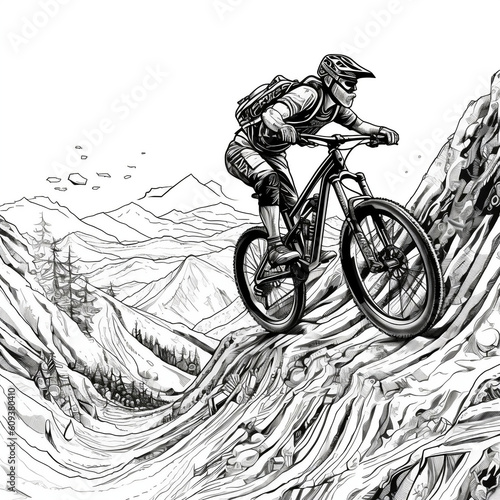 Extreme sport mountain biking, Continuous Line