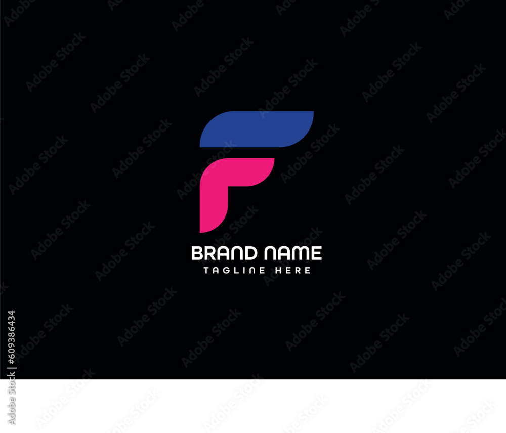 Fototapeta premium f letter logo