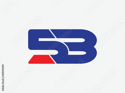 SB modern minimal letter mark logo design. unique and letter sb logo
