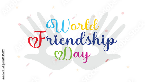 World Friendship Day banner Concept Observed on Every July 30.banner design template Vector illustration background design.