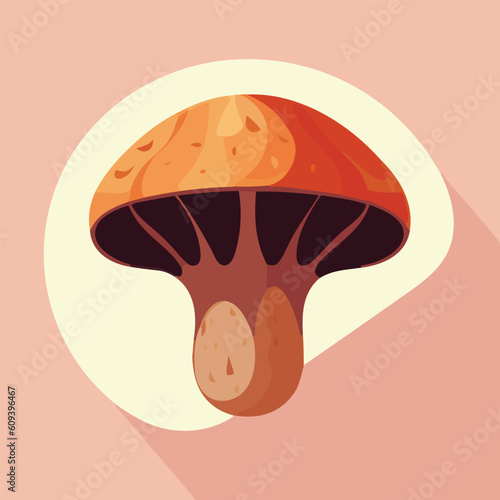 Vector illustration of juicy mushrooms