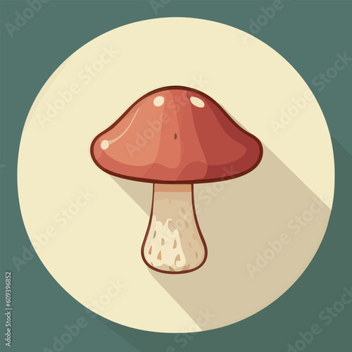 Vector illustration of juicy mushrooms